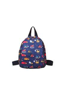 1pc Mini Toddler Unicorn Backpack With Random Printed Pattern