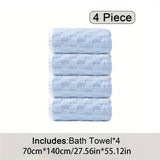 4pcs Luxury Bath Towel Set: Super Soft, Super Absorbent, Quick-Drying Towel, Bringing a Spa-like Experience - Suitable for Fitness, Spa, Sports, and Bathroom Essentials