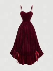 Plus Size Women Burgundy Velvet Long Dresses,Fall Wedding Guest Dress,Homecoming Dresses,Brunch Women Outfit,Renaissance Fair, Dress,, Dress,Bridgerton Style Dress,New Year,Valentine,Birthday Dresses For Women