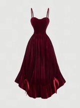 Plus Size Women Burgundy Velvet Long Dresses,Fall Wedding Guest Dress,Homecoming Dresses,Brunch Women Outfit,Renaissance Fair, Dress,, Dress,Bridgerton Style Dress,New Year,Valentine,Birthday Dresses For Women