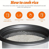3 Cup Mini Rice Cooker - Portable, Non-Stick, Automatic Keep-Warm, White, Great Gift for College Students, Compact, and Easy to Use