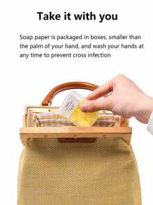 Disposable Portable Soap Leaves, Mini Carried, Mini Petal Hand Wash Soap Leaves