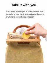 Disposable Portable Soap Leaves, Mini Carried, Mini Petal Hand Wash Soap Leaves