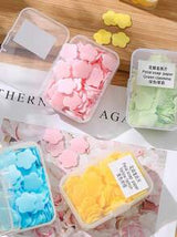 Disposable Portable Soap Leaves, Mini Carried, Mini Petal Hand Wash Soap Leaves