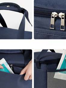 Anti-Leakage Thermal Insulated Lunch Bag - "Don't Touch My Bag" Portable Cooler Bag, Suitable For Work, Outdoor Picnics, Travel, Office, School - Unisex Design