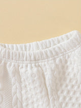 Toddler boy winter clothes long sleeve round neck knitted cotton sweatshirt pants set toddler boys clothes autumn winter clothes