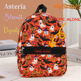 Custom Halloween Name Nylon Backpack - Large Capacity, Lightweight Travel & School Bag with Adjustable Straps