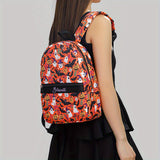 Custom Halloween Name Nylon Backpack - Large Capacity, Lightweight Travel & School Bag with Adjustable Straps