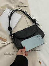 Fashionable Women's Shoulder Bag With Flap Closure, Crossbody Bag, Pu Material, Ideal For Daily Use, Shopping, Valentine's Day Gift
