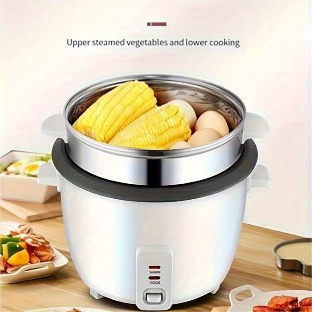 60.87oz Rice Cooker With Steamer - Portable, Compact, and Multi-Functional Food Steamer with Removable Non-Stick Pot, Steam Tray, and Keep Warm Function for Grains, Soups, and More