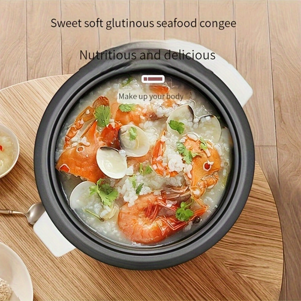 60.87oz Rice Cooker With Steamer - Portable, Compact, and Multi-Functional Food Steamer with Removable Non-Stick Pot, Steam Tray, and Keep Warm Function for Grains, Soups, and More