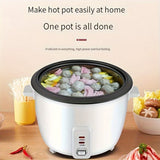 60.87oz Rice Cooker With Steamer - Portable, Compact, and Multi-Functional Food Steamer with Removable Non-Stick Pot, Steam Tray, and Keep Warm Function for Grains, Soups, and More