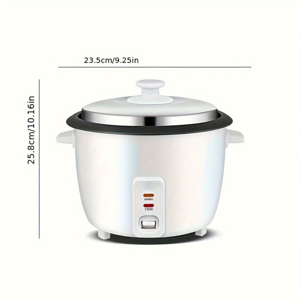 60.87oz Rice Cooker With Steamer - Portable, Compact, and Multi-Functional Food Steamer with Removable Non-Stick Pot, Steam Tray, and Keep Warm Function for Grains, Soups, and More
