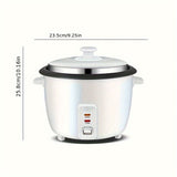 60.87oz Rice Cooker With Steamer - Portable, Compact, and Multi-Functional Food Steamer with Removable Non-Stick Pot, Steam Tray, and Keep Warm Function for Grains, Soups, and More