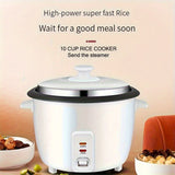 60.87oz Rice Cooker With Steamer - Portable, Compact, and Multi-Functional Food Steamer with Removable Non-Stick Pot, Steam Tray, and Keep Warm Function for Grains, Soups, and More