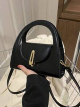 1 Pc Minimalist Retro Mini Handbag Square Bag Hardware Lock Buckle Decoration Flap Opening Shoulder Strap Adjustable Lightweight Crossbody Bag Suitable For Women's Daily Casual Use