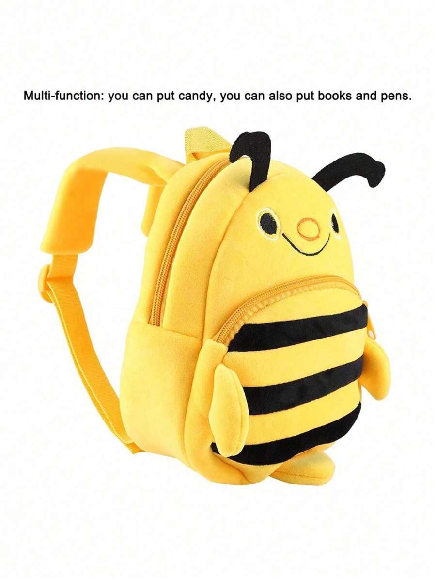 Toddler Backpack Zoo Plush Mini Daypack Animal Cartoon Travel Bag For Baby Girl Boy Bee Bag Backpack