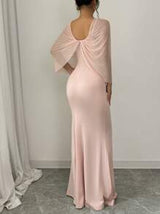 Elenzga Multi-Way Wear Shoulder Exposing Bodycon Dress, Elegant And Romantic Maxi Women Outfit
