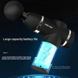 1pc Portable Deep Tissue Massage Gun With 12 Heads,USB Rechargeable, Deep Tissue Percussion Electric Muscle Massager
