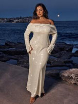 Christmas Dress Vacation Outfits Woman Birthday Dresses For Women Holiday Party Dress Sequin Dress New Year Eve Dress Modest Dress Date Night Dress Glitter Dress Knitted Dress New Year Dress