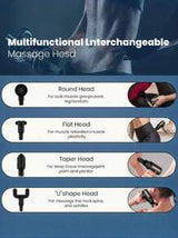 Portable Muscle Massage Gun For Body Massage, With Led Touch Screen, Speed Adjustment, Rechargeable, And 4 Replaceable Massage Heads Fascia Gun - Muscle Seat - Professional Physiotherapy Grade Multi-Functional Mini Electric Handheld Hammer Shoulder And Ne