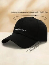 Classic Embroidered Baseball Cap - Lightweight, Adjustable, Solid Color, Casual Sports Hat For Women And Men