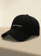 Classic Embroidered Baseball Cap - Lightweight, Adjustable, Solid Color, Casual Sports Hat For Women And Men