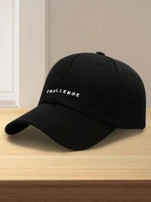 Classic Embroidered Baseball Cap - Lightweight, Adjustable, Solid Color, Casual Sports Hat For Women And Men
