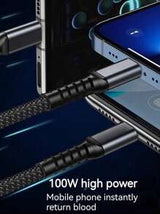 3-In-1 100W Fast Charging Cable Smart Super Fast Charging