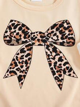 3pcs/Set Baby Girl Bow, Letter And Graphic Print T-Shirts, Spring/Summer