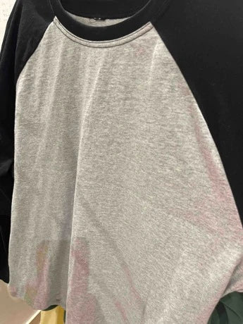 DAZY Men's Splicing Colorblock Letter Print T-Shirt, Casual & Fashion For Daily Wear, Spring