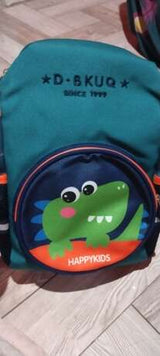 1pc Dinosaur Boys Backpack, Zipper Closure Nylon Children's Rucksack, Suitable For All Seasons