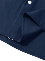 Manfinity Mode Men's Contrast Color Business Casual Shirt, Simple And Fashionable For Daily Wear