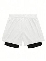 Manfinity Sport Corelite Men's Letter Print Drawstring Waist Sport Shorts