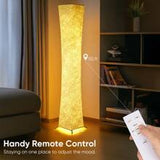 50 Inch Simple Design Morden Soft Light Floor Lamp 3 Color Lighting Remote Control, LED Lamp With Tyvek Fabric Shade,Brightness Adjustable For Living Room Bedroom Game Room
