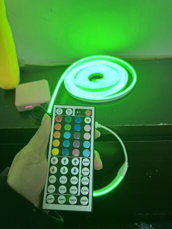 Vibrant RGB LED Neon Strip Lights - 44-Key Remote Control, Flexible, and USB Powered