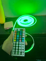 Vibrant RGB LED Neon Strip Lights - 44-Key Remote Control, Flexible, and USB Powered