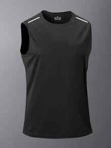 Men's Sleeveless Quick-Dry T-Shirt, Basketball Training Fitness Vest Singlet, Summer