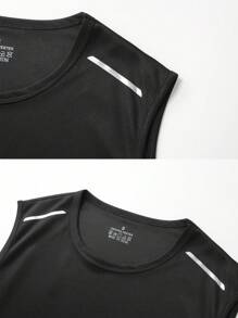 Men's Sleeveless Quick-Dry T-Shirt, Basketball Training Fitness Vest Singlet, Summer