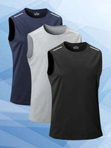 Men's Sleeveless Quick-Dry T-Shirt, Basketball Training Fitness Vest Singlet, Summer