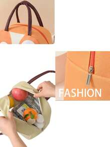 1pc Printed Lunch Bag, Aluminum Foil Insulated Portable Portable Lunch Bag, Waterproof Portable Design, Suitable For School And Office Use - Keep Food Fresh And Delicious, Bento Bags, Tote Bags, Kitchen Picnic Food Storage Bags, Back To School, Outdoor Ca