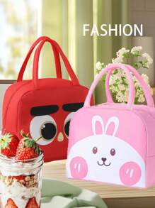 1pc Printed Lunch Bag, Aluminum Foil Insulated Portable Portable Lunch Bag, Waterproof Portable Design, Suitable For School And Office Use - Keep Food Fresh And Delicious, Bento Bags, Tote Bags, Kitchen Picnic Food Storage Bags, Back To School, Outdoor Ca