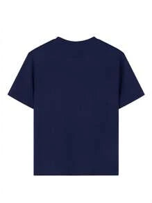 1pc Tween Boy Printed Short Sleeve T-Shirt, Student Outfit, Summer Top