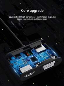 USB3.0 To HDTV Interface VGA Converter, Computer Monitor High-Definition Cable Connection For TV And Projector External Connection For External Graphics Card, Laptop Adapter, Multi-Functional Expansion Device, Docking Station