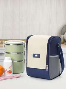 Insulated Lunch Box Bag, Waterproof Thermal Cooler Bag, Lunch Bag For Work, Picnic, Camping, With Ice Pack