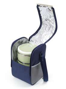 Insulated Lunch Box Bag, Waterproof Thermal Cooler Bag, Lunch Bag For Work, Picnic, Camping, With Ice Pack