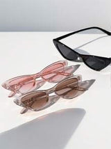 3pcs Cateye Glasses, High-End Stylish Design For Daily Wear And Travel