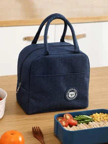 1pc Bear Printed Lunch Bag,Insulated Lunch Bag For Women,Waterproof Lunch Bag,Cosmetic Bag,Travel Toiletry Bag,Makeup Travel Bag,Cosmetics Storage,Beach Tote Bag,Holiday Essential,School Supplies,Travel Essential Back To School