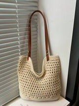 Woven Beach Bag, Versatile Shoulder Bag For Beach Vacation