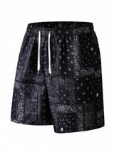Boyfriend Style Men's Plus Size Knee-Length Shorts, American Style Brand, Casual Fit Casual Beach Shorts For Summer Outings